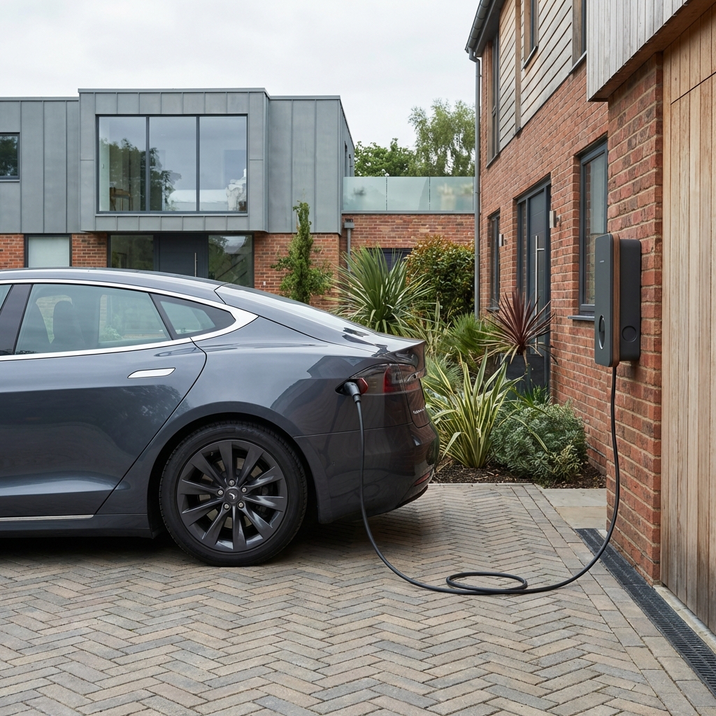 Modern electric vehicle charging at home